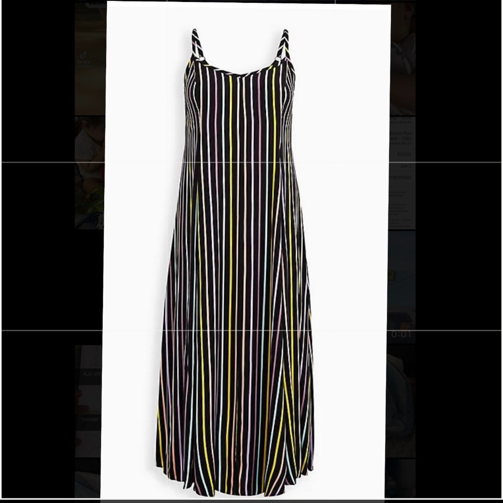 Torrid Trapeze Maxi Dress Women’s Plus Size 1X 14-16